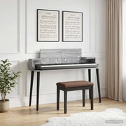 Scrivania studio Sonoma grigio 152 x 36 x 19,5 cm 8006697