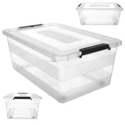 Organizzatore per giocattoli in plastica KADAX da 40 litri con coperchio