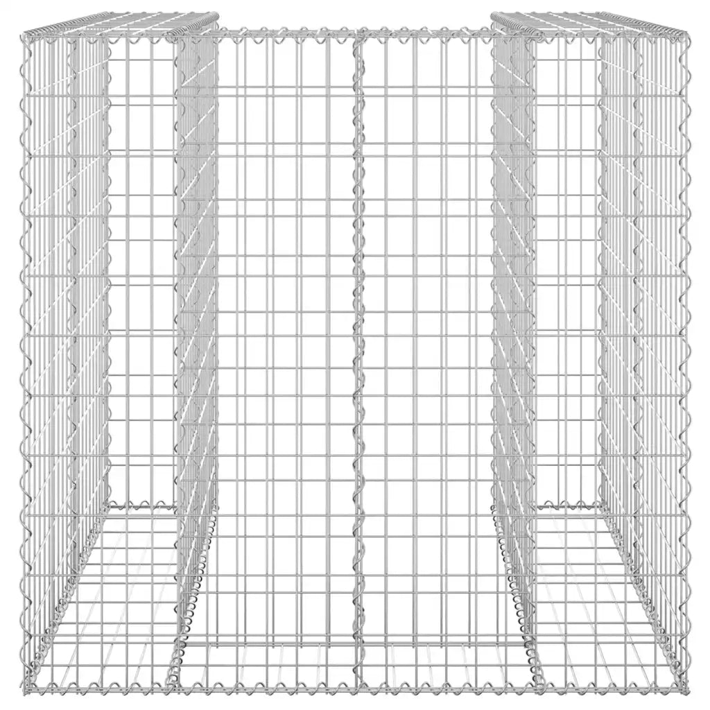 Gabbione per Bidoni in Acciaio Zincato 110x100x110 cm 151298
