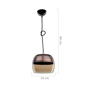 Lampada a sospensione Punto  diffusore bicchiere rovesciato