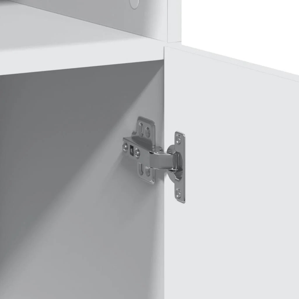 Credenza cassettiera cassettiera mobile contenitore organizer cucina soggiorno soggiorno alto 80 x 42,5 x 249 cm derivati ​​del legno bianco 02_0032777