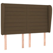 Testiera | Testata ad Orecchio MarroneScuro147 x 23 x 118/128cm inTessuto