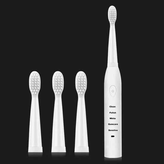 Tandestrattore elettrico ultrasonico, elettrodomestico ricaricabile, idoneo alla pulizia, whitening - bianco