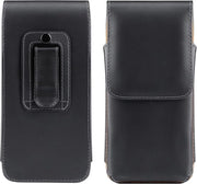 Fanny pack per smartphone con cinturino - Adatto per schermi da 6,5 pollici - Borsa imitazione pelle nera