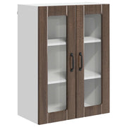 Pensile da cucina | Mobile in vetro da parete LUCCA Rovere Marrone 60 x 31 x 80 cm
