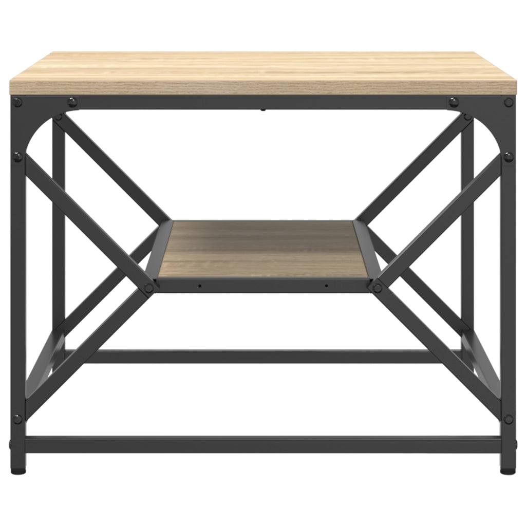 Tavolino da CaffÃ¨ con Ripiano in Rovere di Sonoma Â– 51x50x40 cm Â– Realizzato in Legno Ingegnerizzato