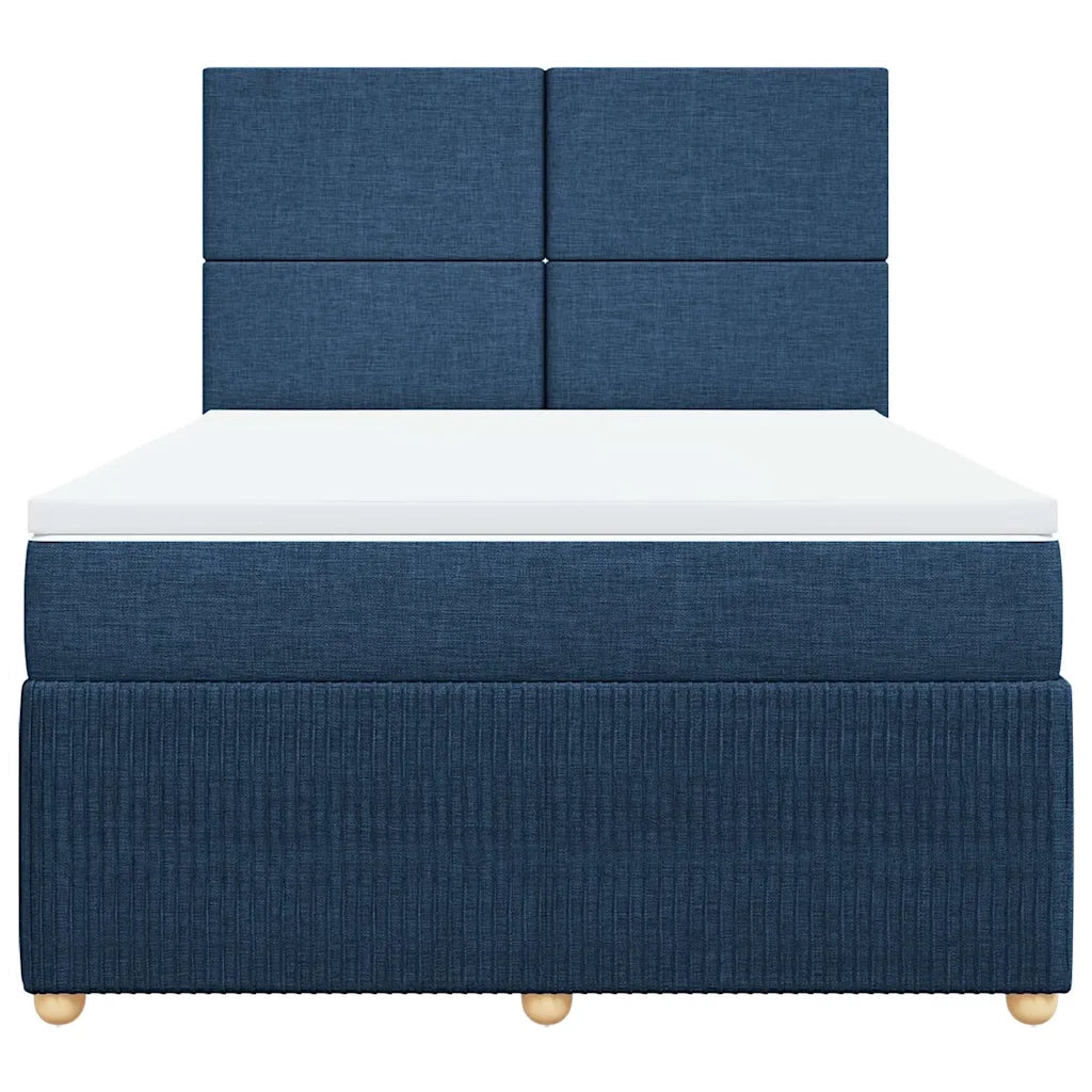 Giroletto a Molle con Materasso Blu 160x200 cm in Tessuto 3292106