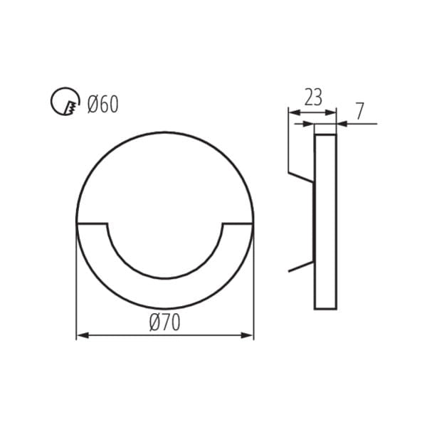Kanlux SOLA 23100 lampada scala LED 3000K 12V bianco/argento