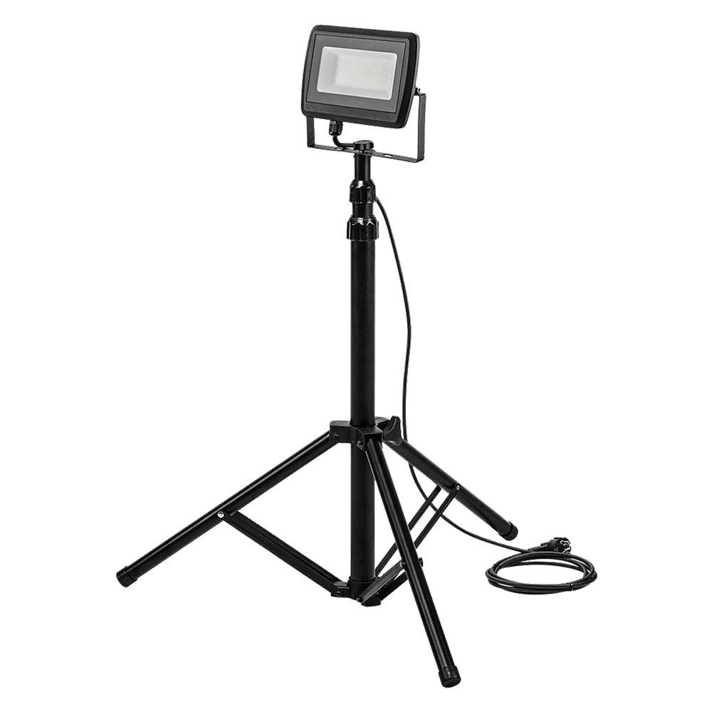 PROIETTORE LED CON TREPPIEDI doppio 2 x 30W - 5400 lumen/6500 K  - NEO