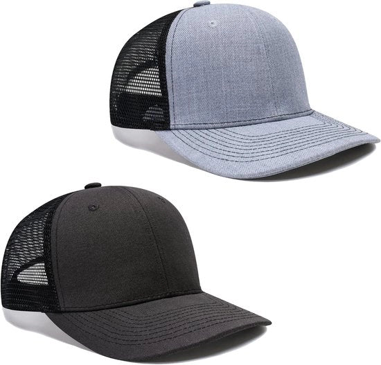 Cappello da Baseball per Uomo - Trucker Cappello Classico Bloccante Colore - Cappello a Snecchietto - Contenuto 2/3 Pack