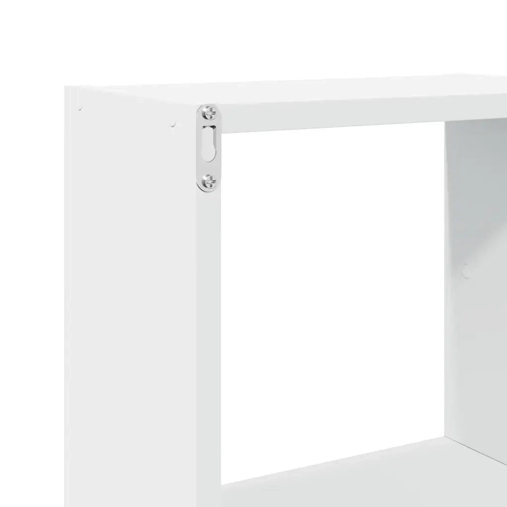 vidaXL Mobile a Parete 78x18x71 cm Bianco in Legno Multistrato