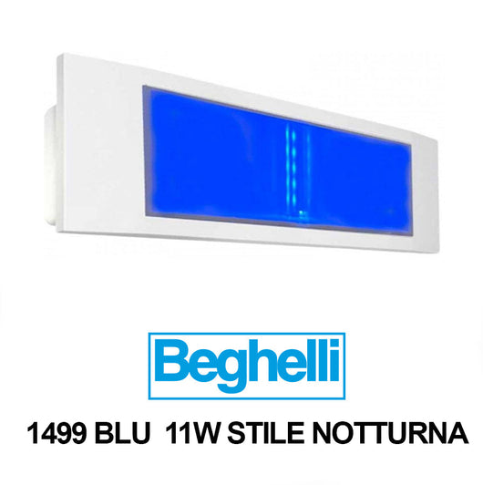 Lampada di emergenza Beghelli STILE notturna Blu SE 8/24H 1499BLU