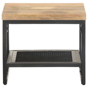 Tavolino Laterale 40x40x35 cm in Legno Massello di Mango 320241