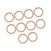 Afdichtingen in acciaio di rame 10 pezzi - 18 x 24 x 1 mm - Sluitringen - Oliometallo plug - Adatto per veicoli