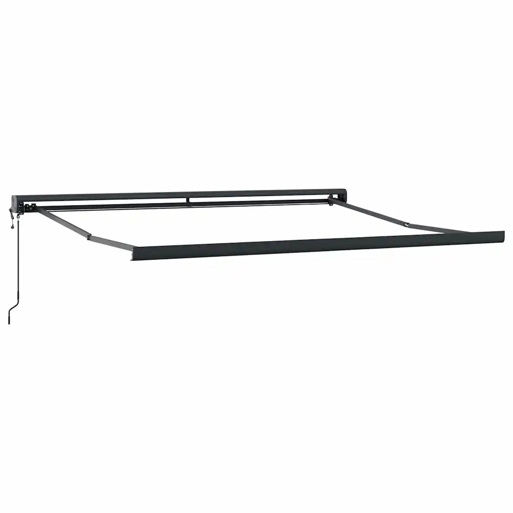 Tenda Retrattile Gialla e Bianca 3,5x2,5 m Tessuto e Alluminio