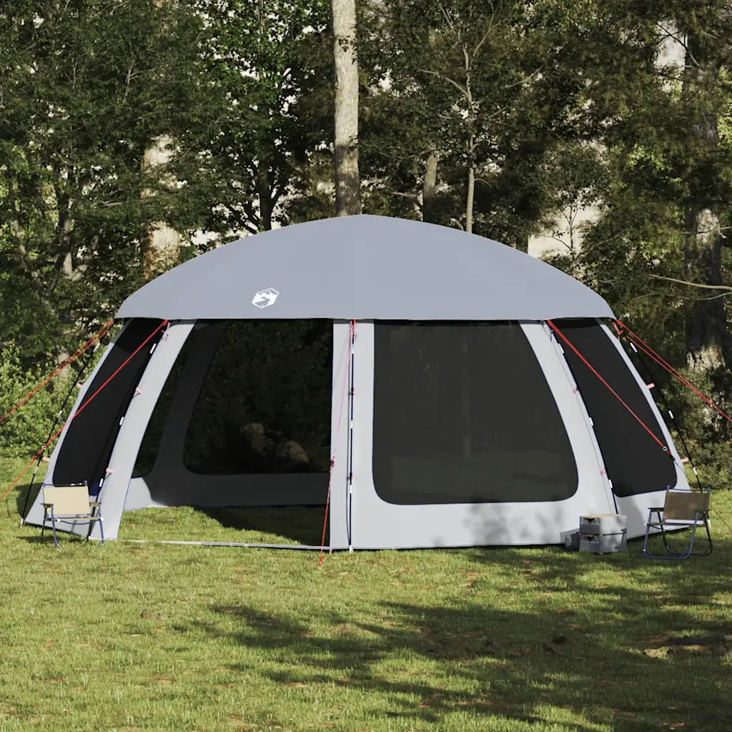 Tenda da piscina con Patta Rimovibile&Pareti in Rete 612x612 cm 4100639