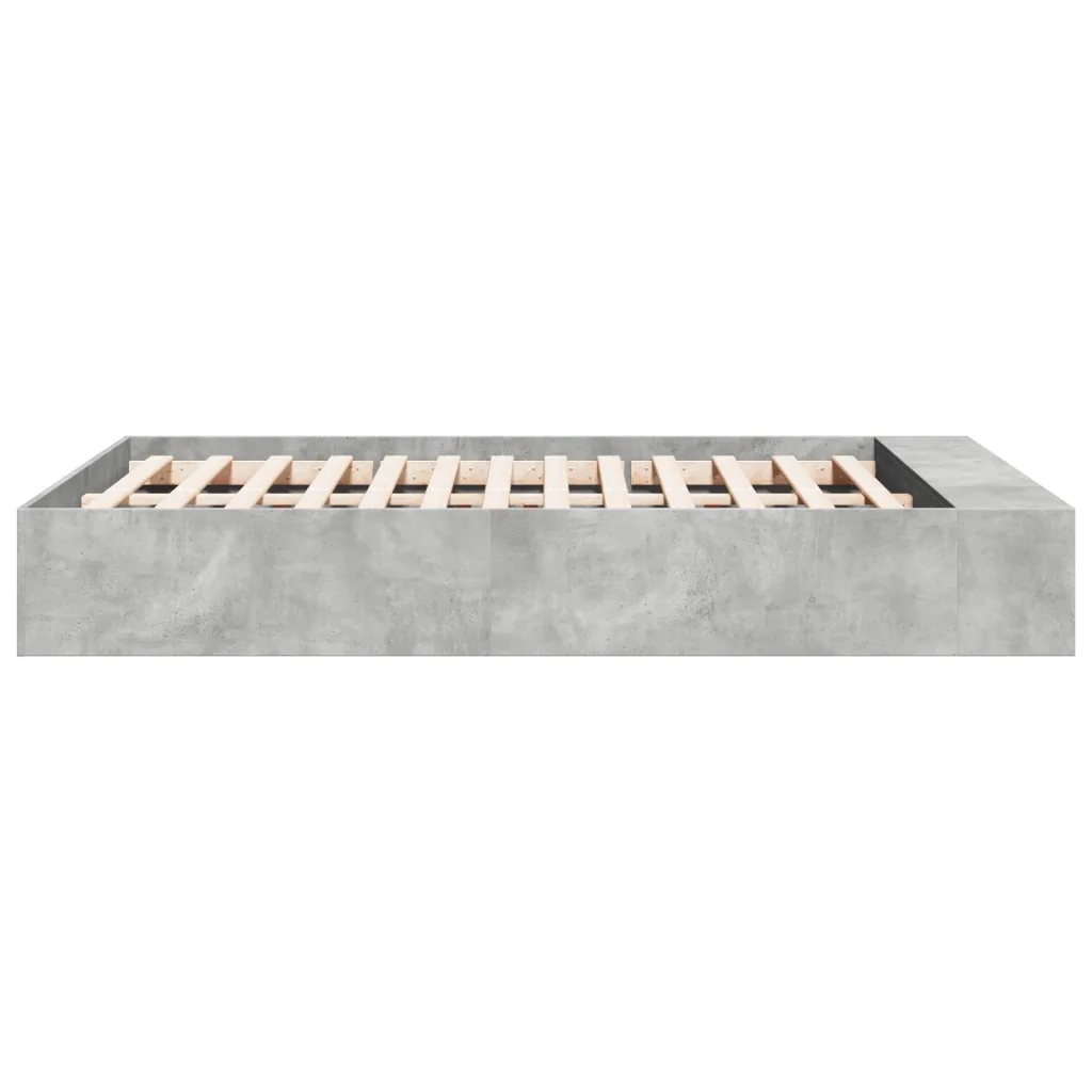 Giroletto-Struttura Letto Grigio Cemento 120x190 cm in Legno Multistrato 705195
