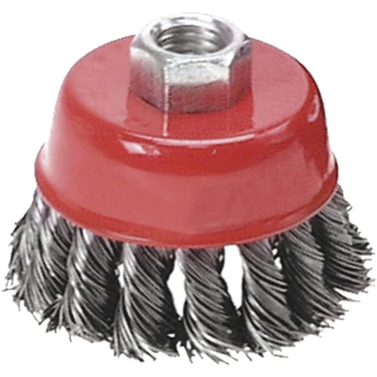 Topex 62h131 spazzola a tazza, r rinforzata, 100 mm x m14 ds