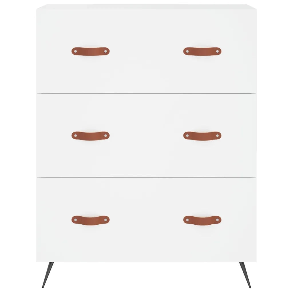 Credenza Bianca 69,5x34x180 cm in Legno Multistrato 3189349
