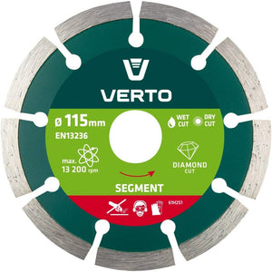 Topex 61h2s1 disco diamantato, 1 115 x 22,2 mm, segmentato ds