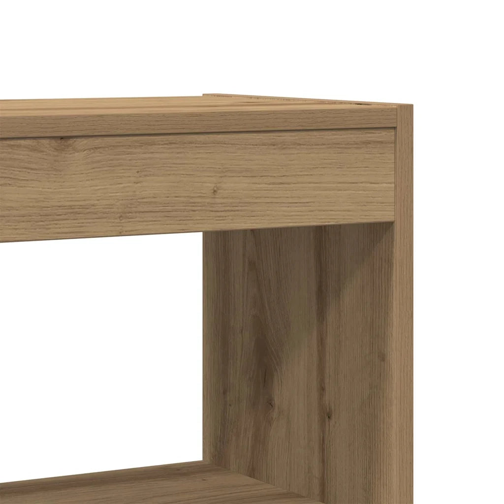 Armadio per Libri 6 livelli 80 x 30 x 198 cm Rovere artigianale 3333922