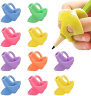 Kit di correzione a mano 10 pezzi - Dispositivo per matita - Progettazione ergonomico - Correzione della postura - Materiale in gomma morbido - Comodo e respirabile