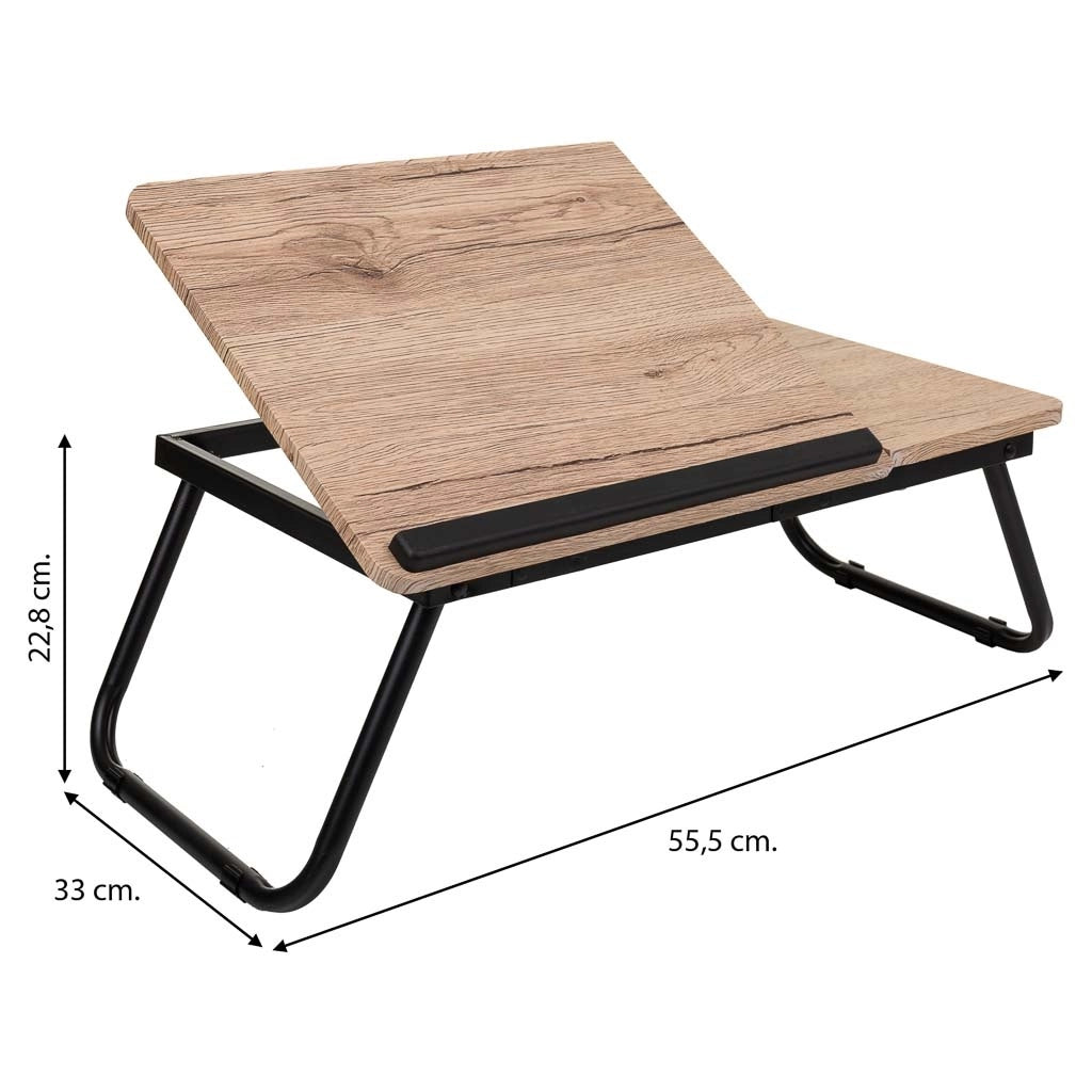 Tavolo scrivania pieghevole marrone 61x35,5x20h