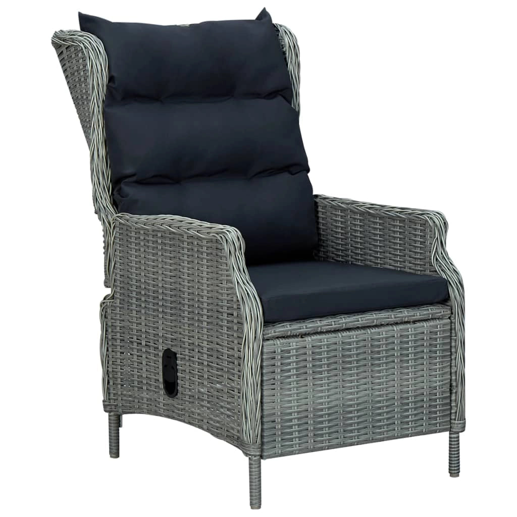 Set da pranzo 7 pezzi con cuscini resina intrecciata grigio chiaro 02_0014635