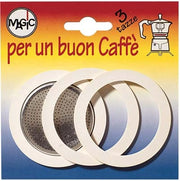 GUARNIZIONE + FILTRO MOKA - TAZZE 3 CF=PZ 3+1 FILTRO- 12 confezioni