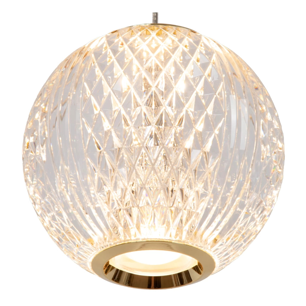 Lampada a sospensione Lucide Cintra LED 21W Ø32 ottone