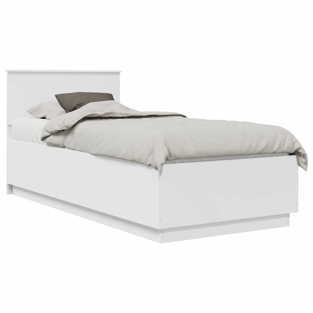 Struttura del letto Bianco 70 x 190 cm Legno multistrato