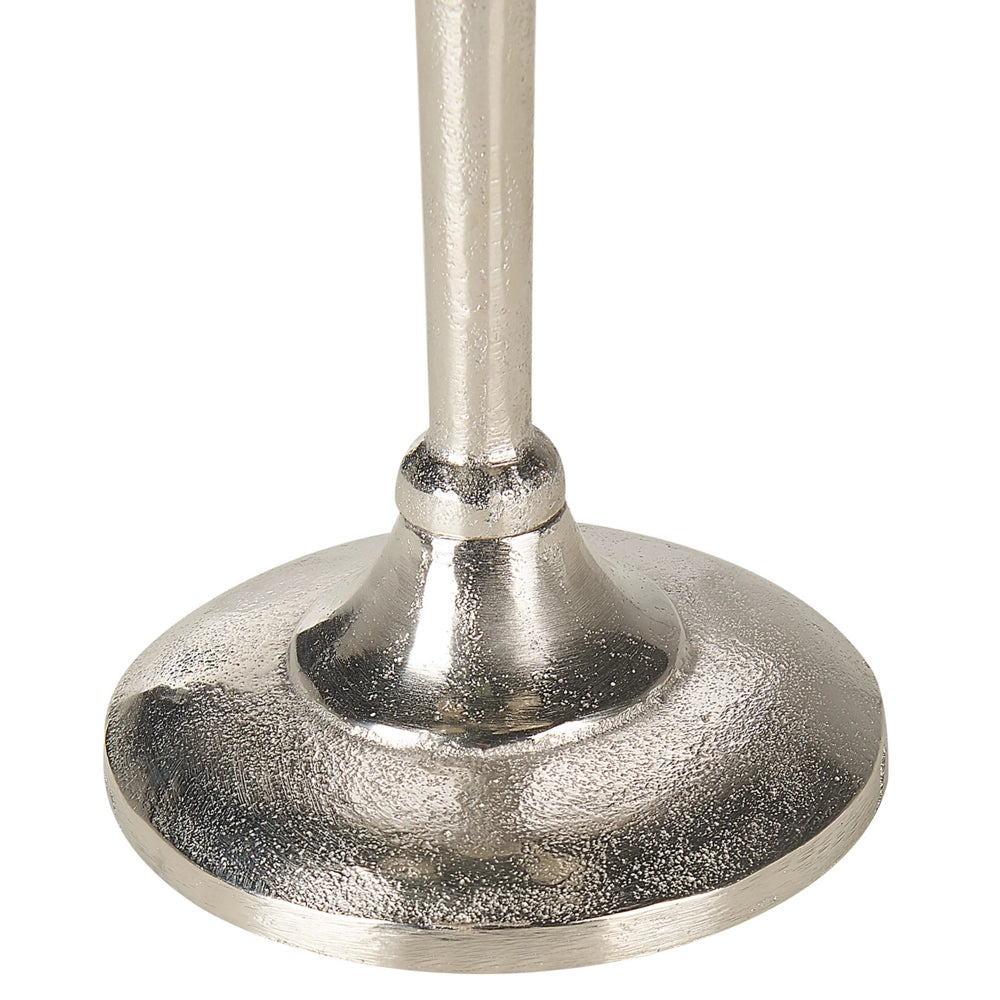 Candelabro Argento Metallo 5 Candele Tradizionale Vintage Fatto A Mano Sala Da Pranzo Camera Da Letto
