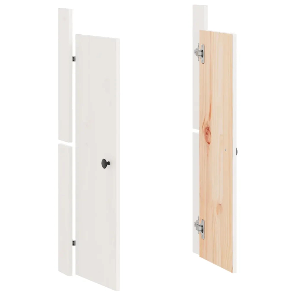 Ante da Cucina da Esterno MEPPEL Bianche 50x9x82 cm Legno Massello di Pino 832359