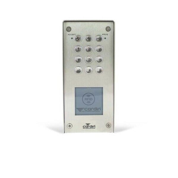 TASTIERA IN ACCIAO INOX CON LETTORE TRANSPONDER CARDIN CARCODLEC AUTOMAZIONE