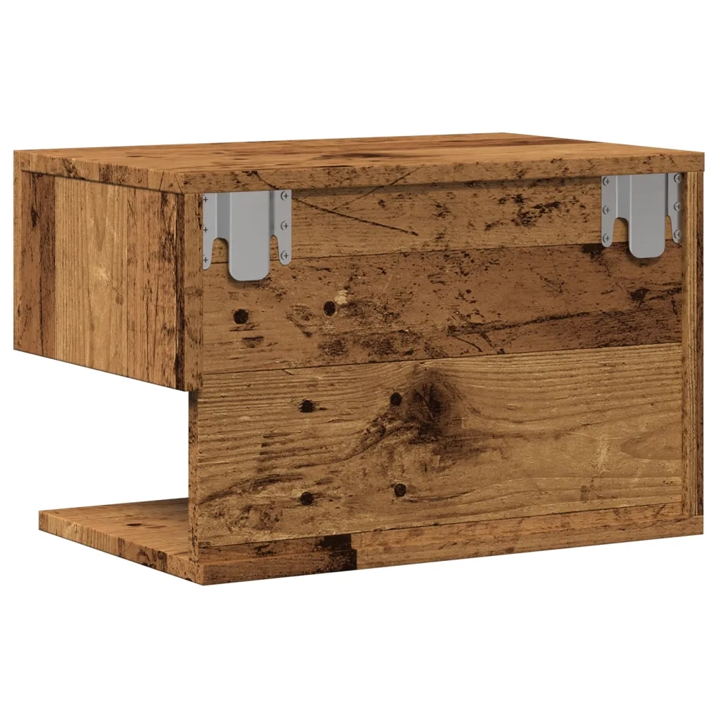 Comodino da Parete-Tavolino da notte Legno Antico