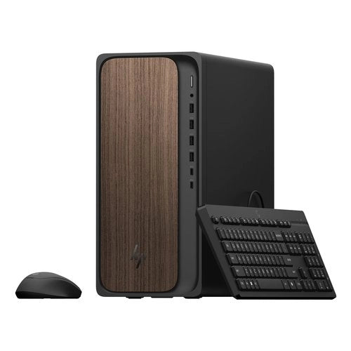 Desktop hp d13q0ea omnidesk ai m03 0014nl dark wood