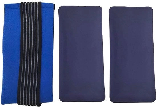 Set di 3 Ijspakketten Reutilizzabili - 24x11cm - Raccordo Adattabile - Impermeabile - Poliestere Sottile - Cold Pack