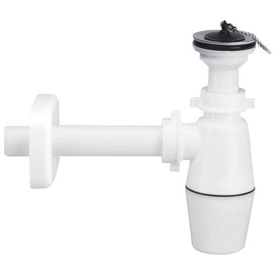 SIFONE A BOTTIGLIA PER LAVABO CON PILETTA e catenella 11/4 x 32- LIRA- pezzi 1
