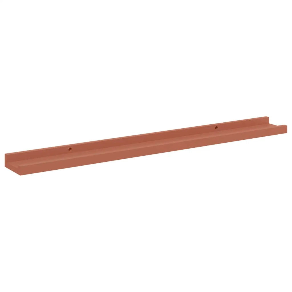 Scaffale da parete 2 pcs Rosso 80 x 9 x 3 cm Legno multistrato 42020003