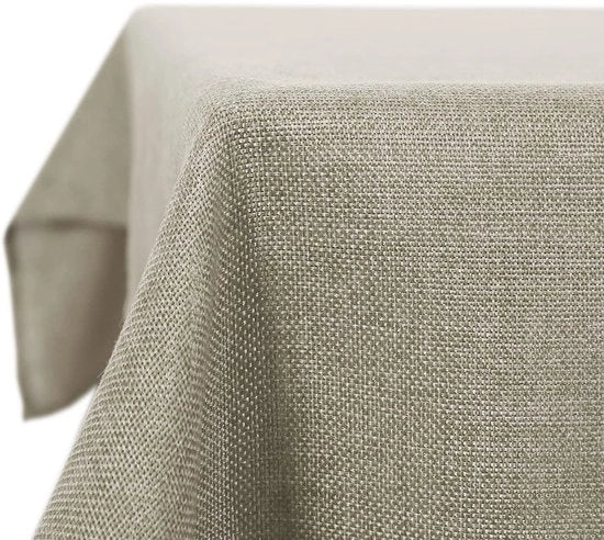 Tavolo con Copertura in Stile Lino Acqua-Resistente 150x240 cm Lino con Effetto Lotus