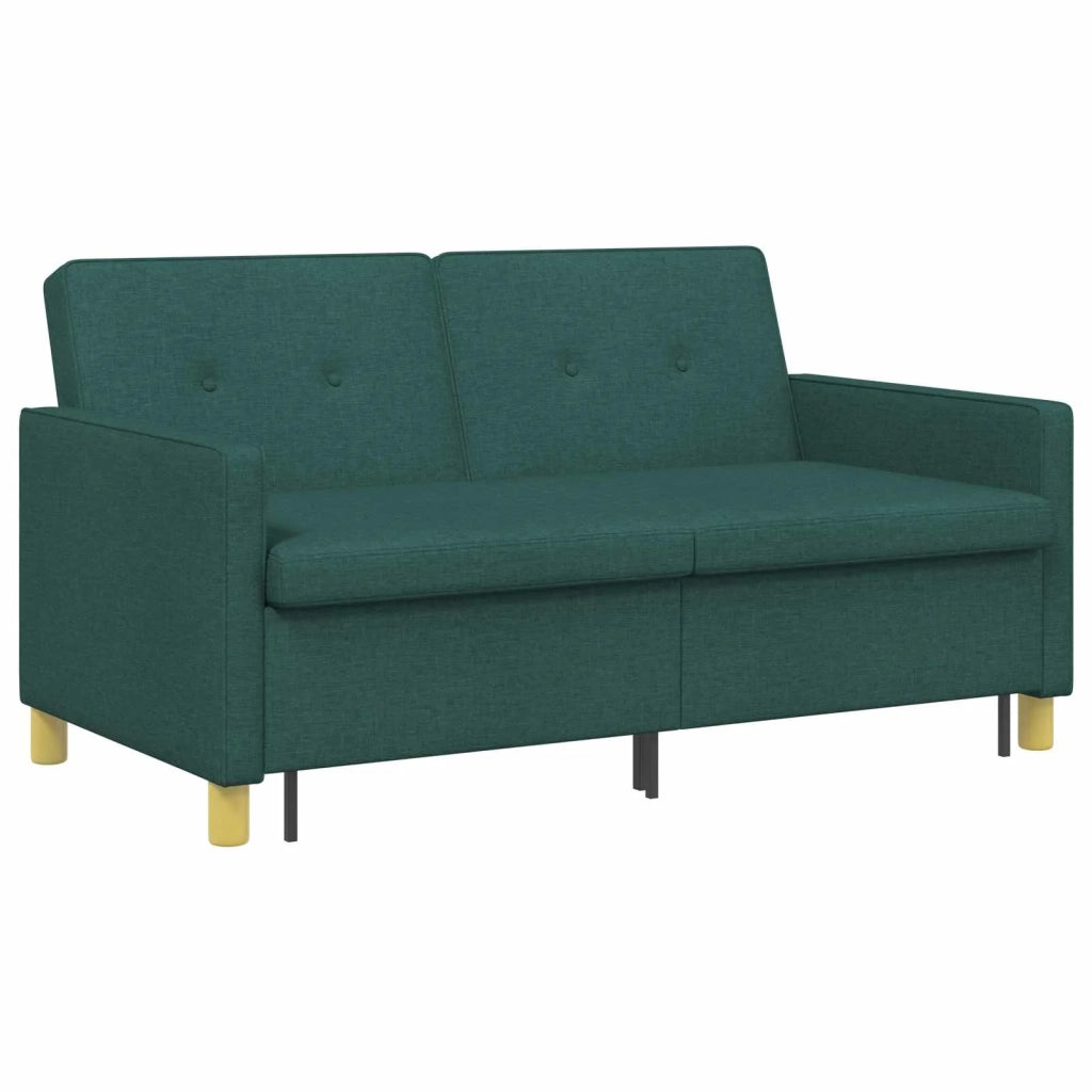 Divano Letto Estraibile Verde Scuro Tessuto 42033343