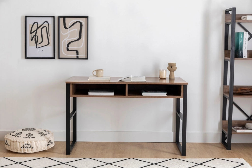 Scrivania in legno "Nove" - 120 x 60 x 75 cm - Noce