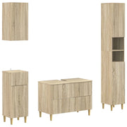 Set di Mobili da Bagno da 4 Pezzi ARNHEM Rovere Sonoma 3417929