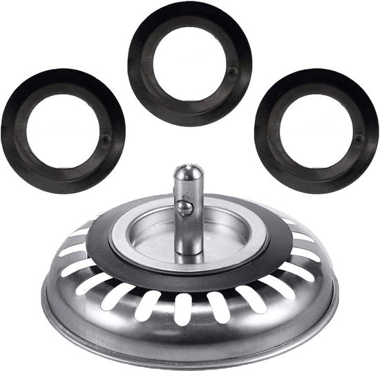 Afdichting in gomma per setiere - compatibile con Ø 78-83 mm setiere - 1 pezzo - nero - gomma
