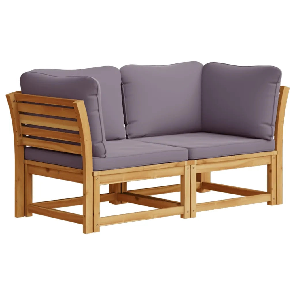 Divano da Giardino con Cuscini 2 Posti Legno Massello di Acaciacod mxl 116447