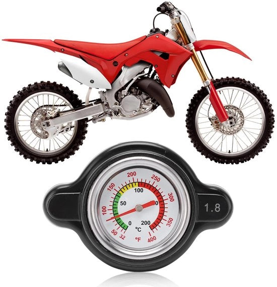 Difetto di raffreddamento con display della temperatura - Sostituzione per CR250R 1989-2007 - Ricambio per Wildcat X 1000 - Sostituzione per MULE 3010 4x4 - Materiale metallico/alleggerito - Pressione di 1,8 Bar - Difetto di raffreddamento radiatore