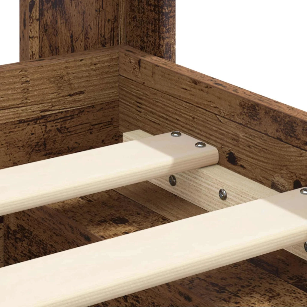 Struttura del letto con stoccaggio e testata 3 pcs 3413859