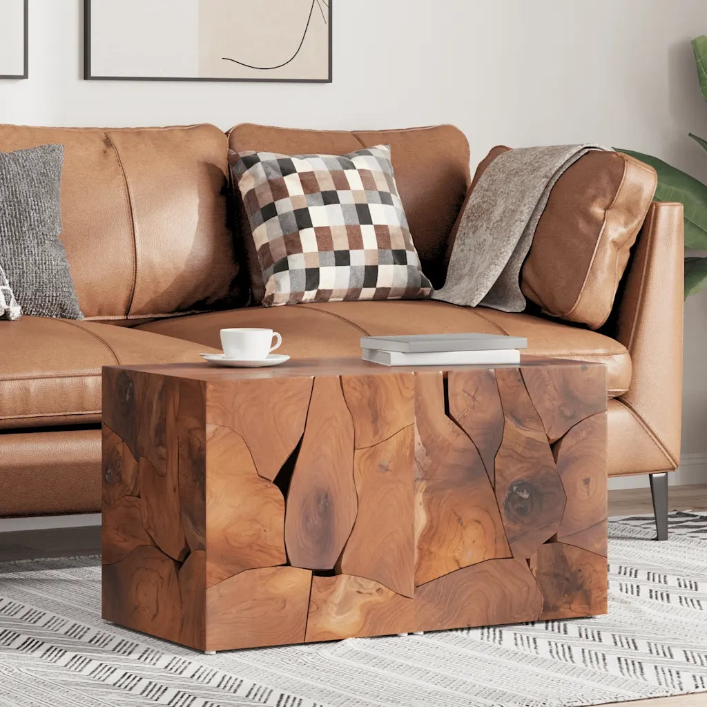 Sgabelli 2 pz Marrone 40x40x45 cm in Legno Massello di Tek 4 Pz 274355