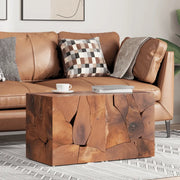 Sgabelli 2 pz Marrone 40x40x45 cm in Legno Massello di Tek 4 Pz 274355