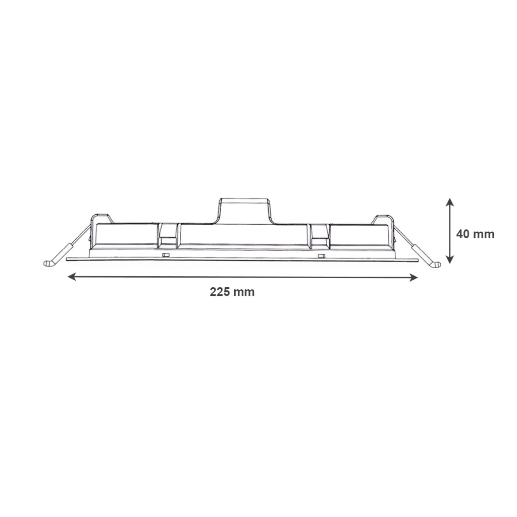 Faretto LED a Incasso 24W 220V Diametro 225 mm Luce Switch CCT 3000K-4200K-6400K